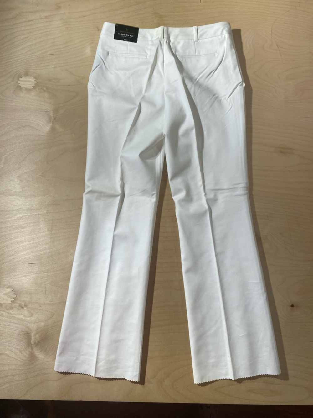 Worthington White Modern Fit Dress Pants Needs Hemmed 8 (RB) - Picture 9 of 9